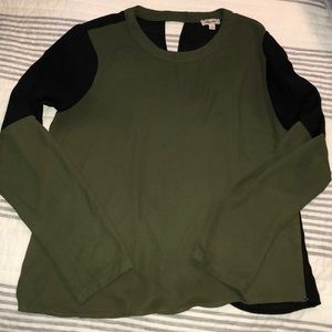 Lily Star green and black blouse. Size M